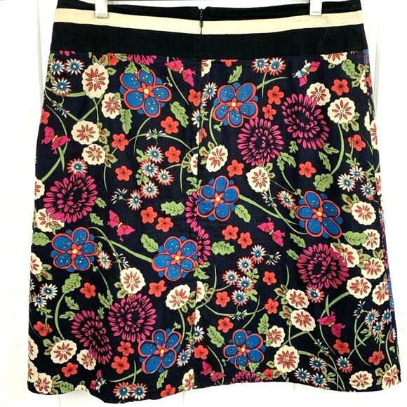 Mix Nouveau Women Floral Black Mini Skirt Whimsigoth Grunge Rockabilly Size 12 - Picture 5 of 8